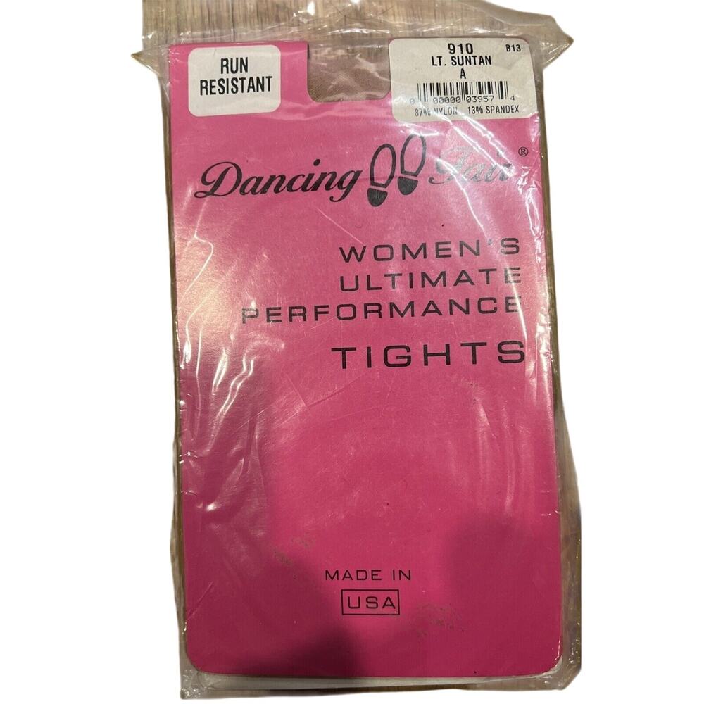 NEW Dancing Fair Women's Ultimate Performance Tights 910 Lt Suntan Size A